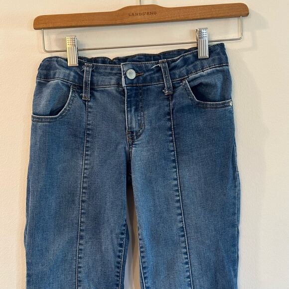 Art Class Flare Jeans Sz 12 Medium Wash Adjustable Waist Tabs Girls Jeans - Picture 2 of 8